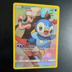 PIPLUP 239/236 POKEMON CARD (COSMIC ECLIPSE SET) FULL ART HOLO - Image 3