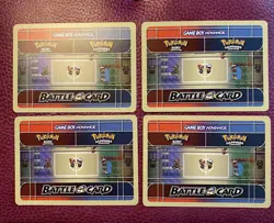 4 Gameboy Advance Pokemon Ruby Sapphire e-Reader Berry e Card Battle Cards NM - Image 2