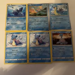Pokemon Rare Lapras Lot of 6 NM/LP Condition Cards See Pictures! - Image 1