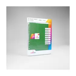 GameGenic Card Storage 18-Pocket Side Loading Pages - Green (10) New - Image 1