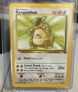 Pokemon Kangaskhan 21/64 Jungle Rare Regular 1999 Basic 90 HP Card - Image 1