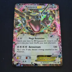 Pokemon TCG Rayquaza EX XY69 Shiny Black Star Promo Holo Rare Card LP - Image 1