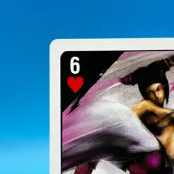 Han Juri Street Fighter 4 Not for sale Trump Playing Card Heart 6 CAPCOM Japan - Image 3