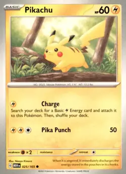 Miscellaneous Cards & Products #025/165 Pikachu - Image 1