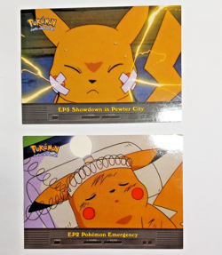 Pokemon Pikachu card bundle - 2000 Topps Non Holo TV Series 2 cards x2 - Image 1