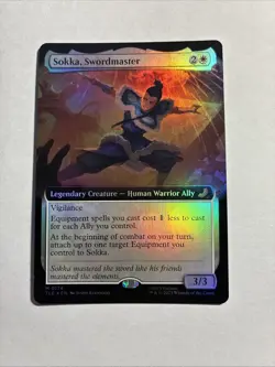 Sokka, Swordmaster Extended Art Avatar: The Last Airbender Foil + Bonus Card!!! - Image 1
