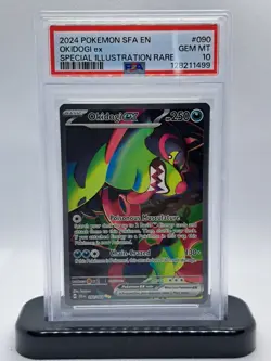 Pokemon TCG Okidogi EX Card 090/064 Shrouded Fable Special Illus. Rare, PSA 10 - Image 1