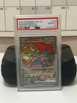 PSA 10 Roaring Moon ex 218/187 SAR Terastal Festival ex Pokemon Card Japan Imp - Image 1