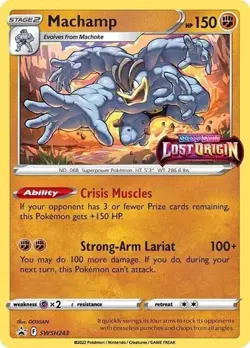 Pokemon Machamp Prerelease SWSH243 Sword & Shield Promo Cards Holo NM - Image 1