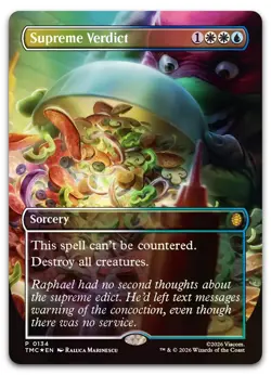 Supreme Verdict (Borderless) (Foil) NM Commander: Teenage Mutant Ninja Turtles - Image 1