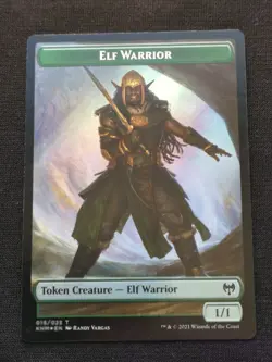 Icy Manalith / Elf Warrior Token- Foil - Kaldheim - NM - 017/015 - Image 2