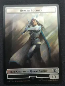 Human Soldier / Food Token - Surge Foil - LTR - MTG - NM Unplayed - 0014/0022 - Image 1