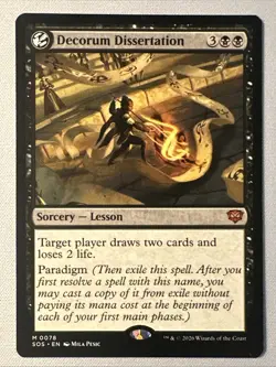MTG / Decorum Dissertation / SOS / #78 / Regular / Mythic / NM - Image 1