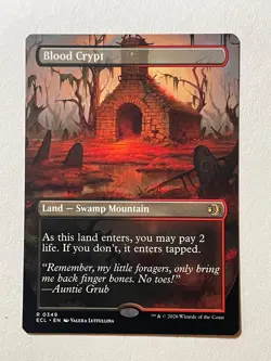 MTG Blood Crypt ECL 0349 R NM Regular Borderless - Image 1