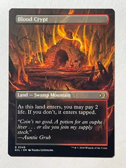 MTG Blood Crypt ECL 0349 R NM Regular Borderless - Image 2