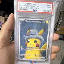 Pokemon Pikachu with Grey Felt Hat 85 SV Promo Full Art ENG PSA 9 2023 - Image 1