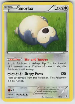Snorlax 58/83 Rare Generations Pokemon Near Mint - Image 1
