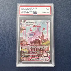 Espeon Vmax 270/264 Fusion Strike Alt Art Secret - MINT PSA 9 Pokemon - Image 1