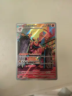 Pokemon Black Bolt Conkeldurr Illustration Rare 127/086 - Image 1