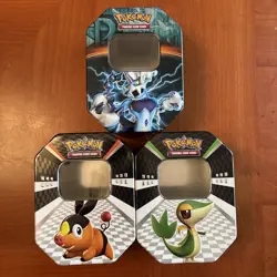 (3) Pokemon TCG EMPTY TIN Lot - 2011-2014 - Great Condition - Image 1