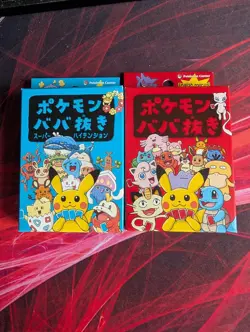 Pokemon Babanuki Old Maid Red Deck And Blue Deck Japanese Pokemon Center bundle - Image 1