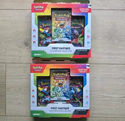 Pokemon TCG First Partner Illustration Collection Series 1 Box Lot of 2 - Image 1