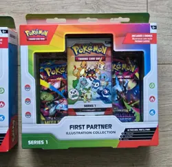 Pokemon TCG First Partner Illustration Collection Series 1 Box Lot of 2 - Image 3