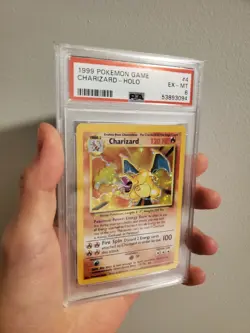 PSA 6 Charizard Base Set Unlimited 1999 Holo Rare WOTC Pokemon - Image 2