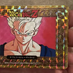 Dragon Ball Z Double Gold Laser Amada Hero Collection Prism Foil Artbox Card DBZ - Image 3