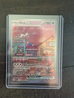 Pokemon Mew ex 053 SVP Scarlet & Violet Promo Holo Basic 180 HP Ability Restart - Image 2