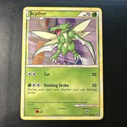 Pokemon TCG SCYTHER 65/90 HGSS Undaunted 2010 [NM] - Image 1