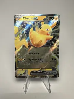 Pokemon Pikachu EX Double Rare Holo #063/193 Sv02 Paldea Evolved TCG - Image 1