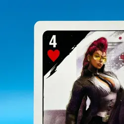 Makoto Street Fighter 4 Not for sale Trump Playing Card Heart 4 CAPCOM Japan - Image 2
