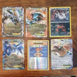 Pokemon TCG Holo EX Lot 6 Black/White Kyurem, Latios, Pidgeot, Misty - Image 1