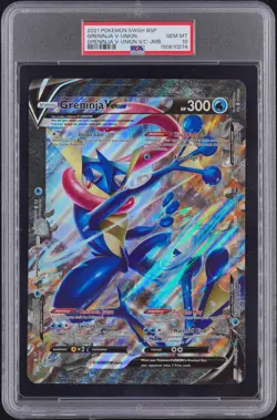 2021 POKEMON SWSH BLACK STAR PROMO GRENINJA V-UNION PSA 10 - Image 1