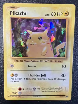 Pikachu - 35/108 - Pokemon Evolutions Common Cracked Ice Holo LP/B6 - Image 1
