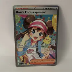 Pokemon Rosa's Encouragement rare full art holo 123/088 perfect orderEN - Image 1