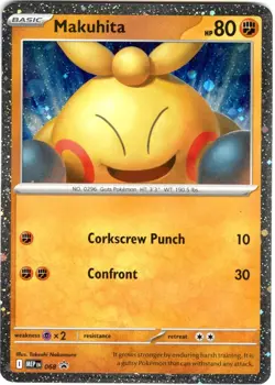 Makuhita SVP 068 Black Star Promo Holo Pokemon NM/MINT Scarlet & Violet Promo - Image 1