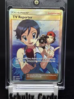 Pokemon TCG TV Reporter Full Art Ultra Rare Holo 167/168 SM-Celestial Storm - Image 1