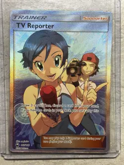 Pokemon TCG TV Reporter Full Art Ultra Rare Holo 167/168 SM-Celestial Storm - Image 2