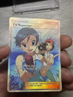 Pokemon TCG TV Reporter Full Art Ultra Rare Holo 167/168 SM-Celestial Storm - Image 4
