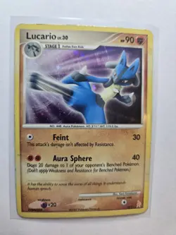 Pokemon TCG Lucario Lv. 30 Holo 3/11, Trainer Kit DMG AA57 - Image 1