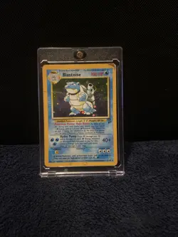 Pokemon TCG Blastoise HOLO Base Set 2 - 2/130 - Damaged - Image 1