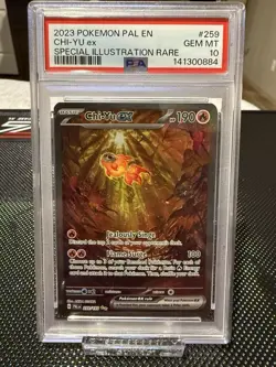 2023 POKEMON PAL EN-PALDEA EVOLVED SPECIAL ILLUSTRATION RARE CHI-YU EX PSA 10 - Image 1