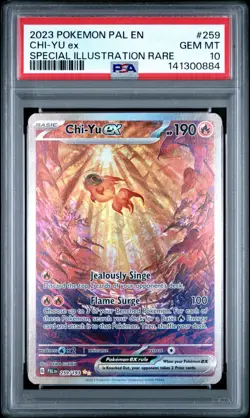 2023 POKEMON PAL EN-PALDEA EVOLVED SPECIAL ILLUSTRATION RARE CHI-YU EX PSA 10 - Image 2