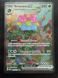 Pokemon Venusaur ex 198/165 Special Illustration Rare 151 Holo (NM) - Image 1
