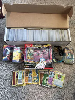 Pokemon Bulk Lot w/ Battle Deck, Coins, Binders - Image 1