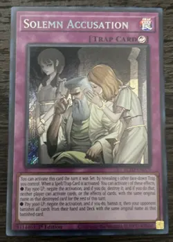 Yu-Gi-Oh! - Solemn Accusation - BLZD-EN079 - Secret Rare - 1st Edition NM/M - Image 1