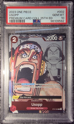 2023 ONE PIECE PREMIUM BANDAI COLLECTION 25TH EDITION #002 USOPP PSA 10 - Image 1