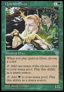 Quirion Elves - Medium Play MTG Mirage - Image 1